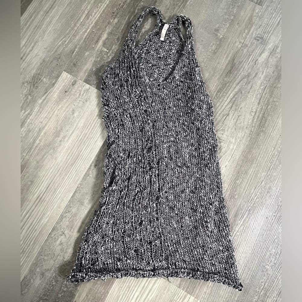 RAGA distressed tank grey white black mixed